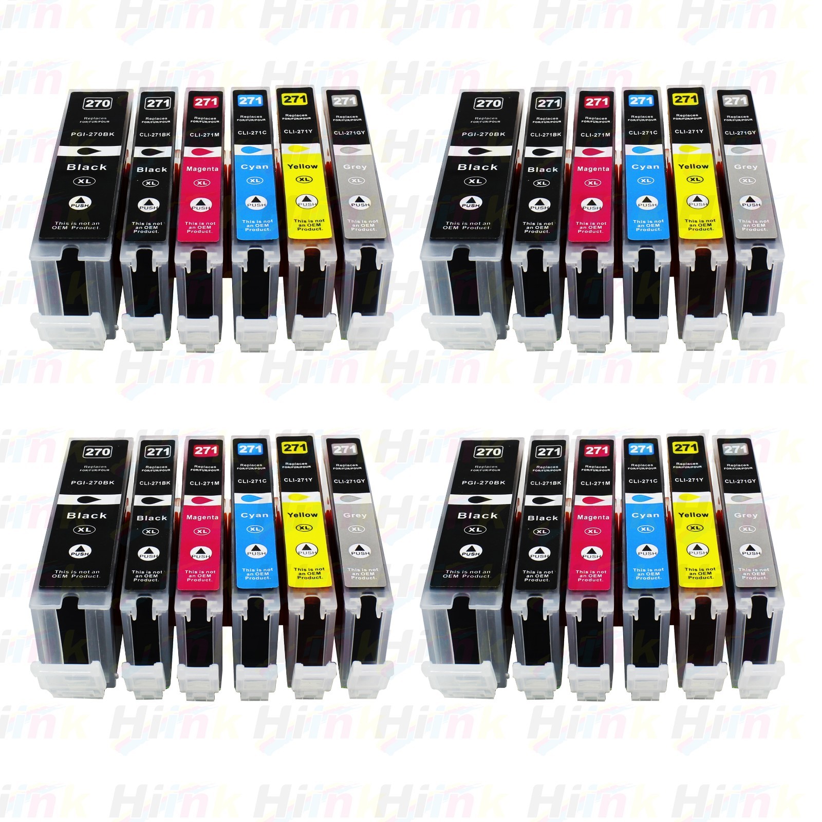 24PK PGI-270 XL CLI-271 XL Ink for Canon MG7700 MG7720 TS8020 TS9020 Printers