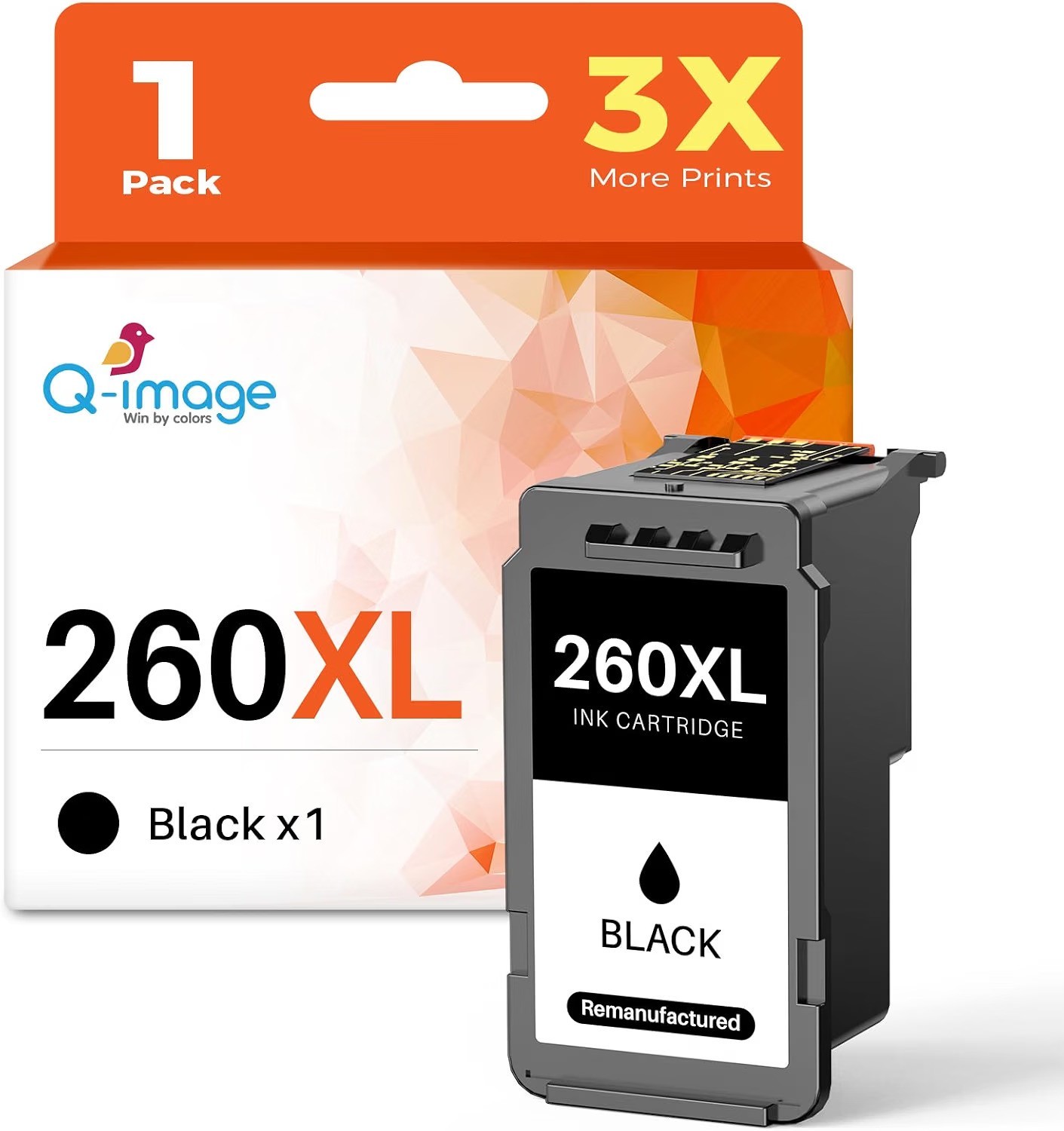 1PK PG-260XL Black Ink Cartridge Replace For Canon 260XL Ink PIXMA TS5320 TS6420