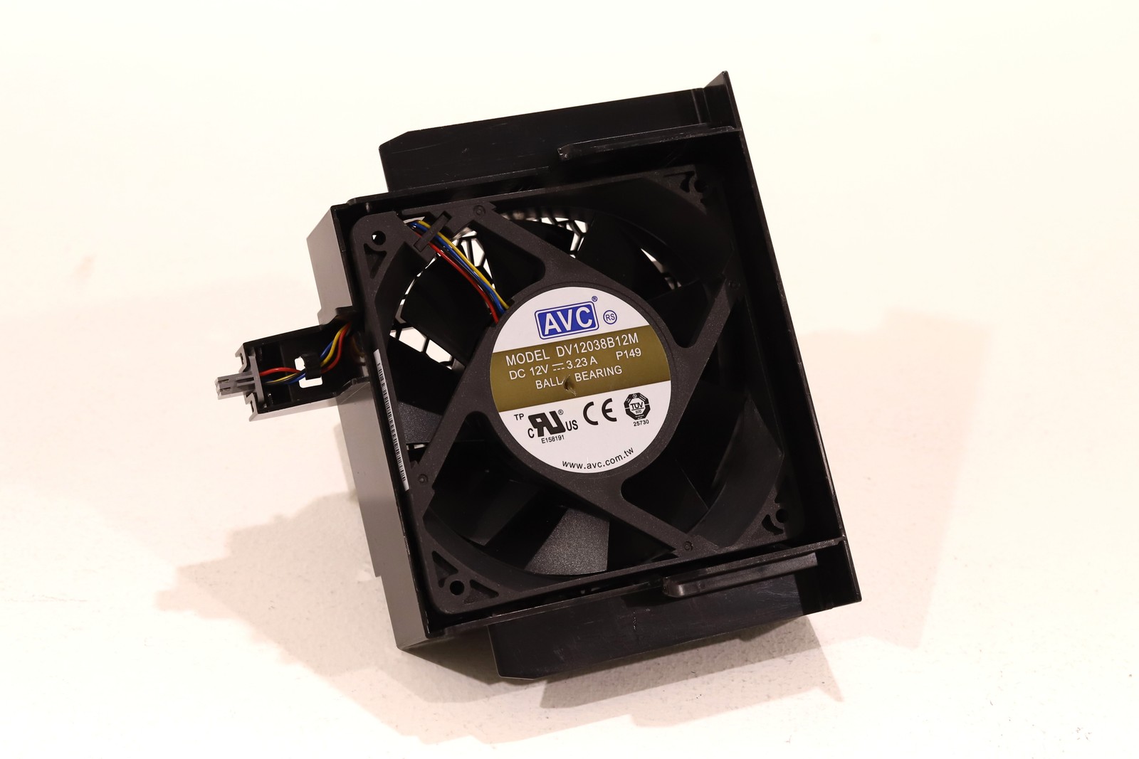 AVC 12V 4-Pin 3.23A Ball Bearing Cooling Fan P/N: DV12038B12M Tested Working