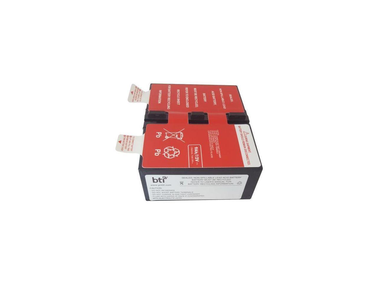 BTI- Battery Technology APCRBC124-SLA124 BN1250G Replacement Battery Power