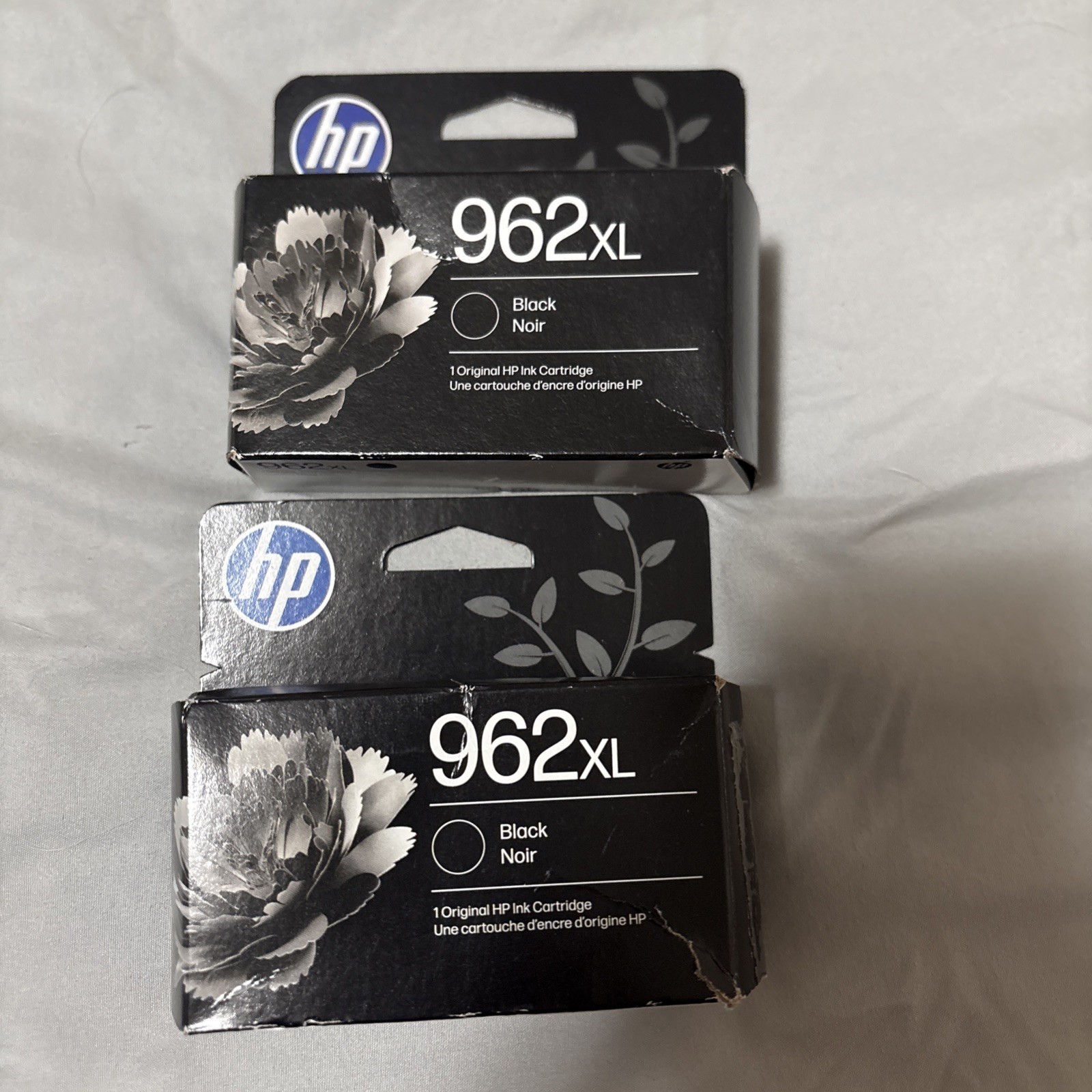 TWO (2) Brand new hp 962xl ink cartridges genuine black Expires Jan/Feb 2028 