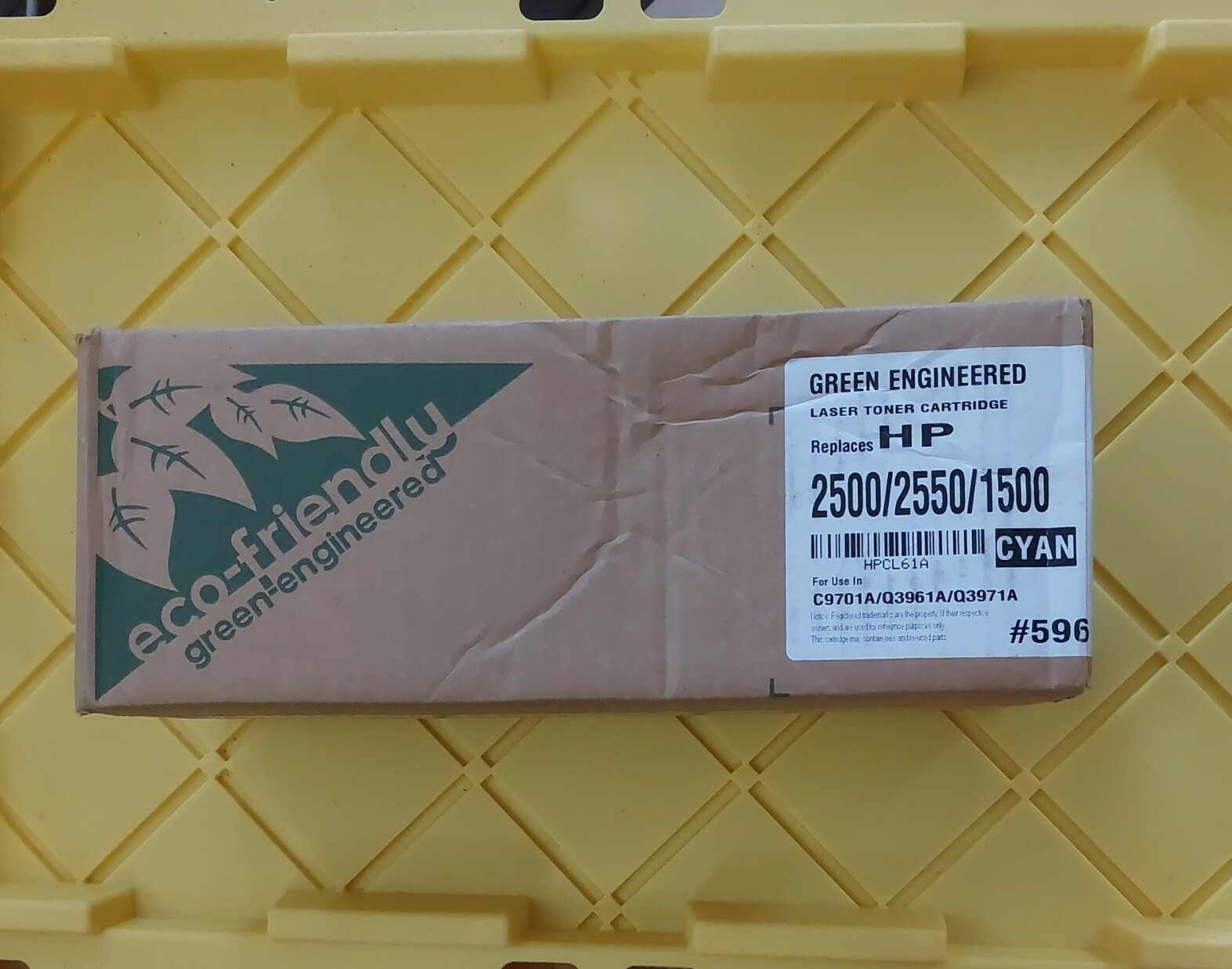 ECO-FRIENDLY  Toner Cartridge replaces HP C9701A/Q3961A/Q3971A CYAN NEW