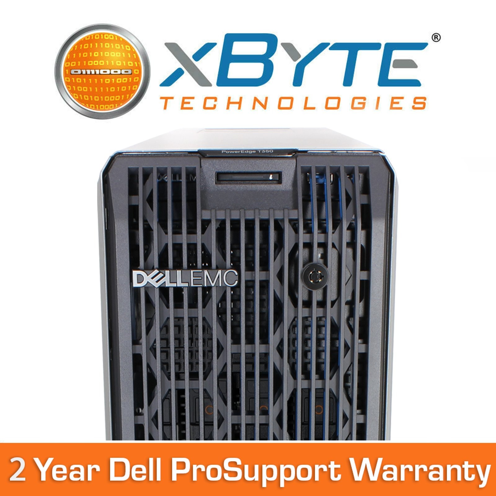 Dell PowerEdge T350 Server Tower 1x E-2374G 4C 8GB 2x 4TB 7.2K H755