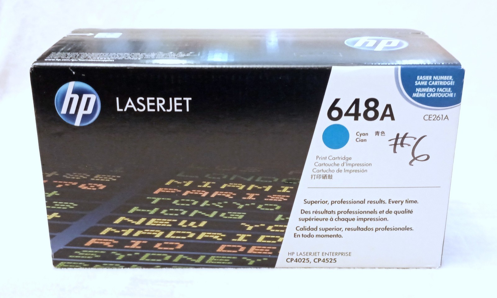 HP 648A (CE261A) Cyan LaserJet Toner Cartridge