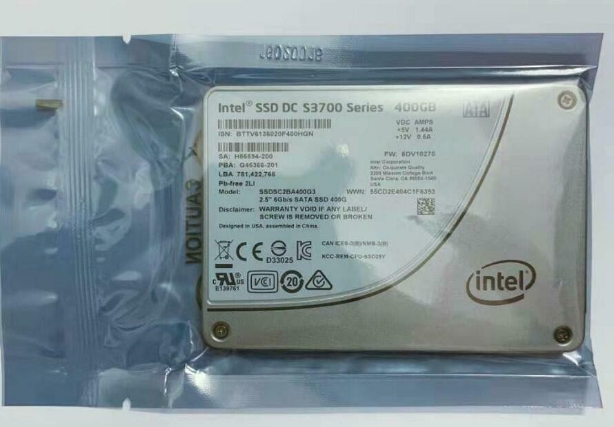 Intel 400GB SSD SSDSC2BA400G3 DC S3700 Series Solid State Drive Genuine