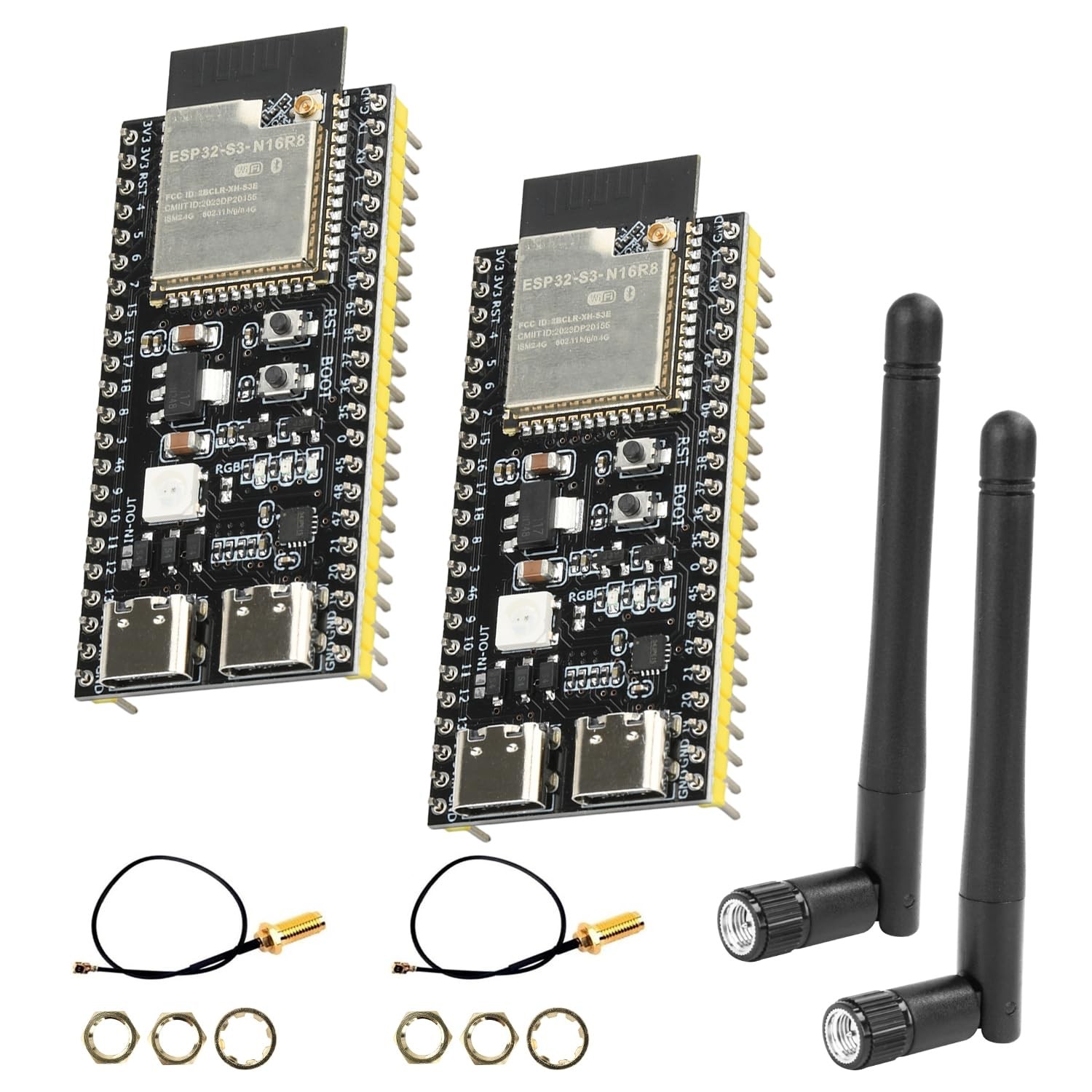 ESP32 S3 N16R8 DevKitC-1 Module, for ESP32 S3 Development Boards with WiFi, B...