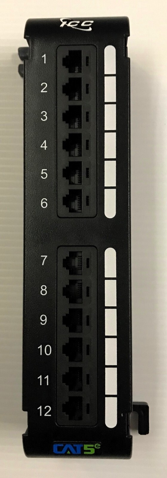 New ICC PATCH PANEL VERTICAL CAT 5E 12-PORT ICC-ICMPP12V5E 