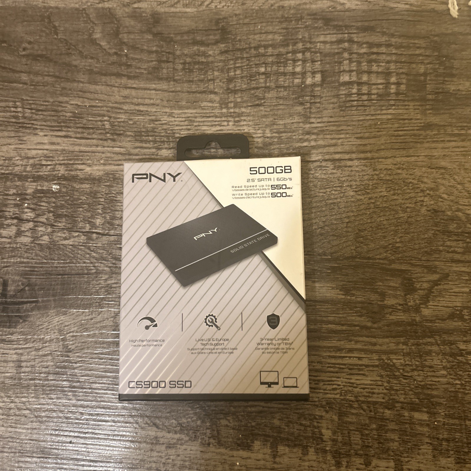 PNY 500GB,Internal,2.5 inch (SSD7CS900-500-RB) Solid State Drive