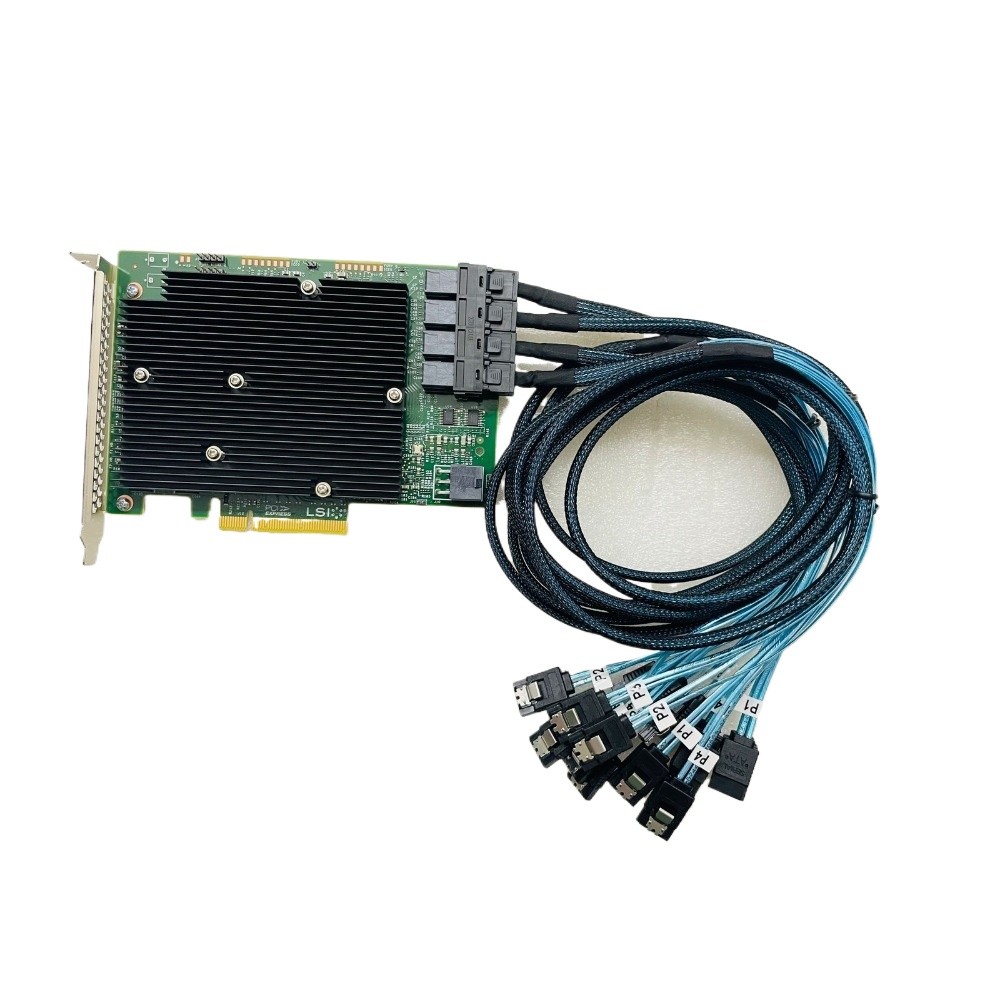 LSI 9300-16I 12Gbps HBA IT Mode ZFS FreeNAS unRAID + 4*SFF-8643 4*SATA Cable US