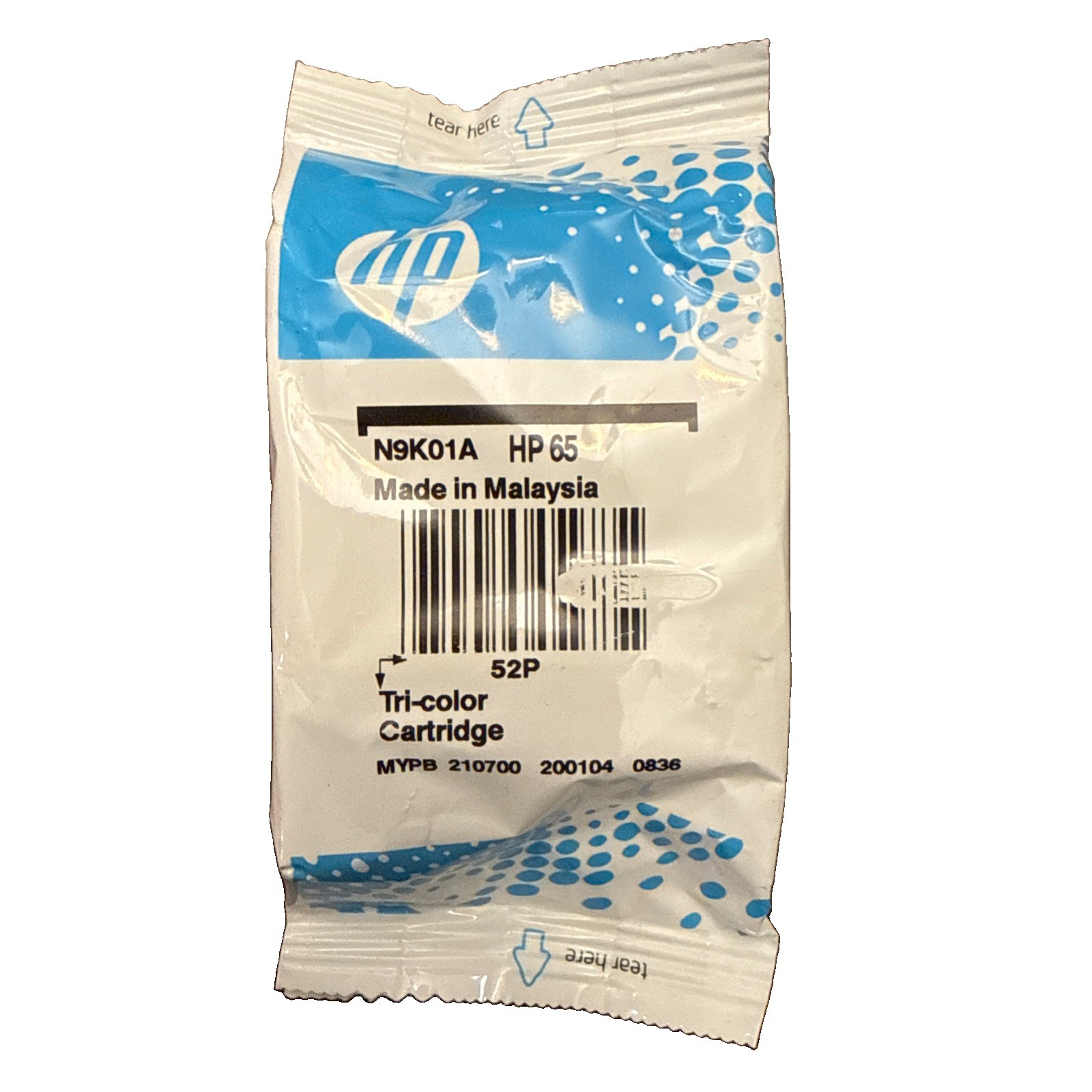 OEM Hp 65 Black Tri-Color Cartridge Genuine Hp Inc. New Sealed No Box