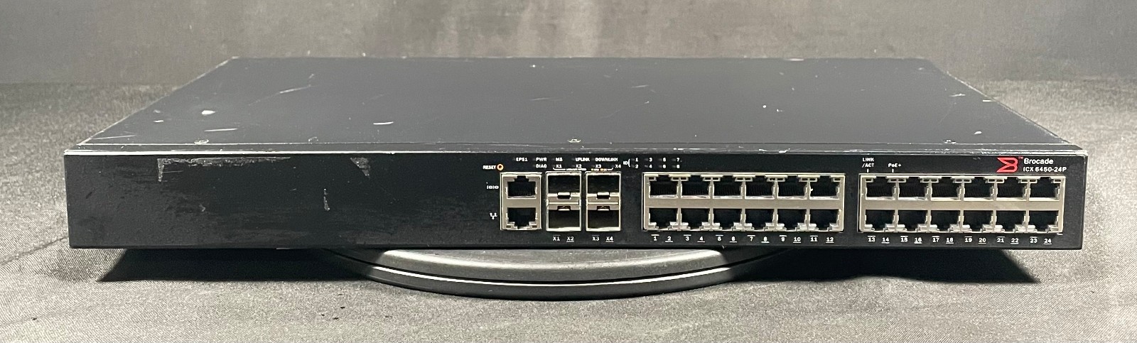 Brocade ICX6450-24P 24 Port PoE+ Gigabit Managed Switch 4x SFP