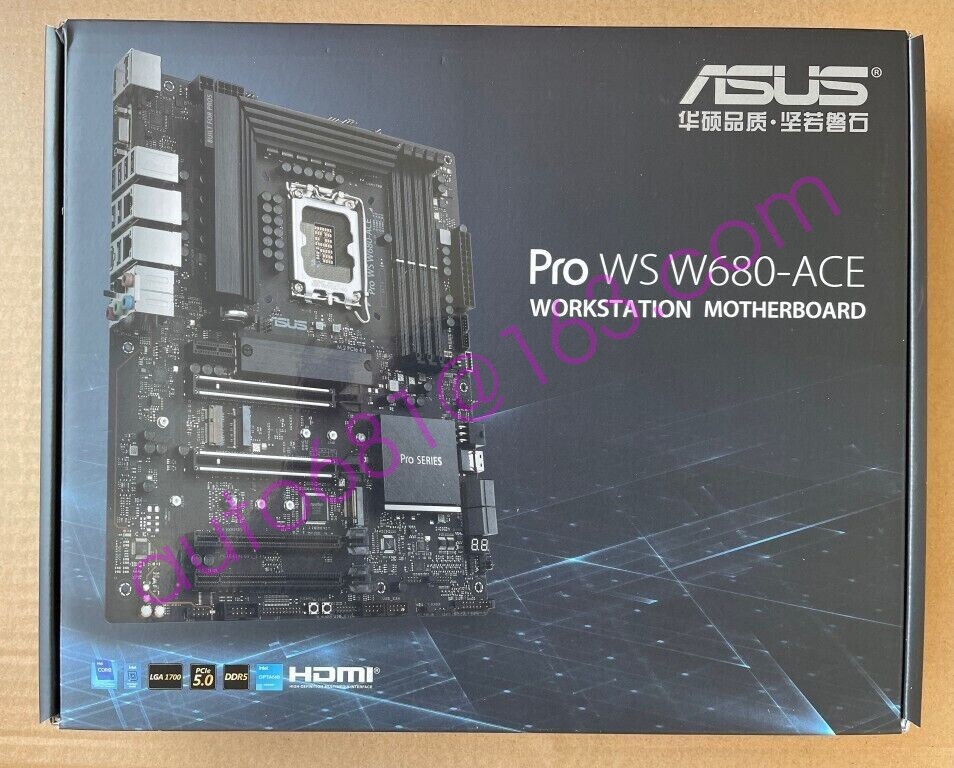Asus Pro WS W680-ACE LGA-1700 DDR5 ATX Workstation Motherboard PROWSW680ACE