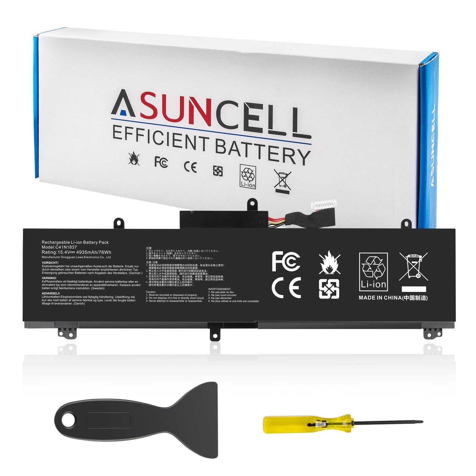 High-Capacity Laptop Battery for ASUS ROG Zephyrus G15 GA501I GA502D GX502GW