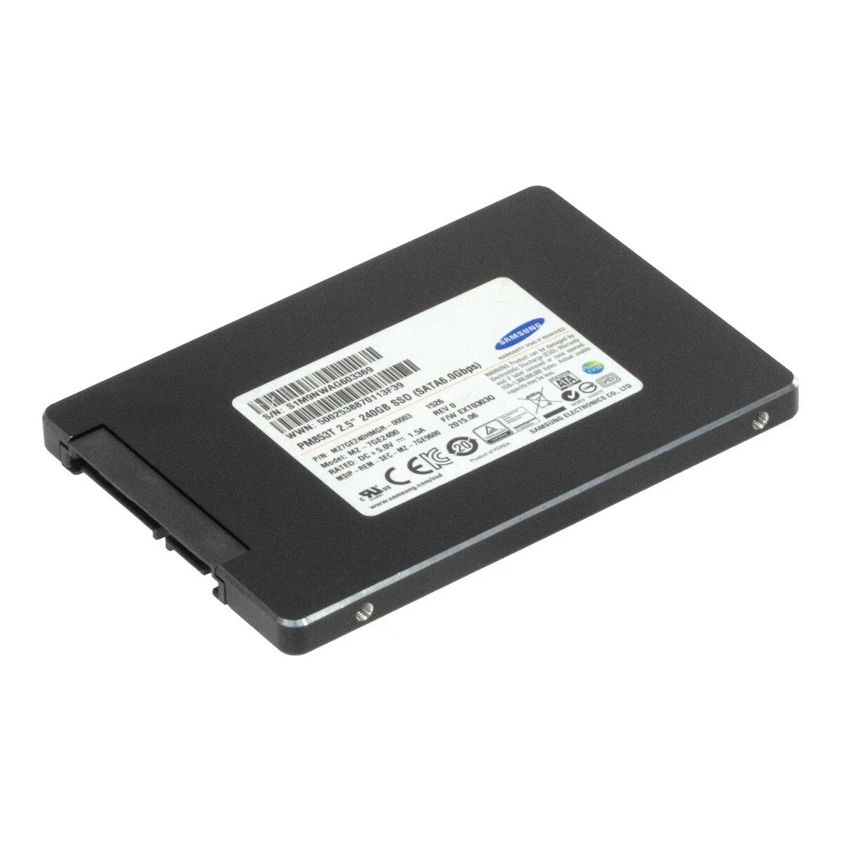 95%-100% health Samsung PM853T 240GB SSD 2.5'' SATA 3 6Gbps MZ-7GE2400
