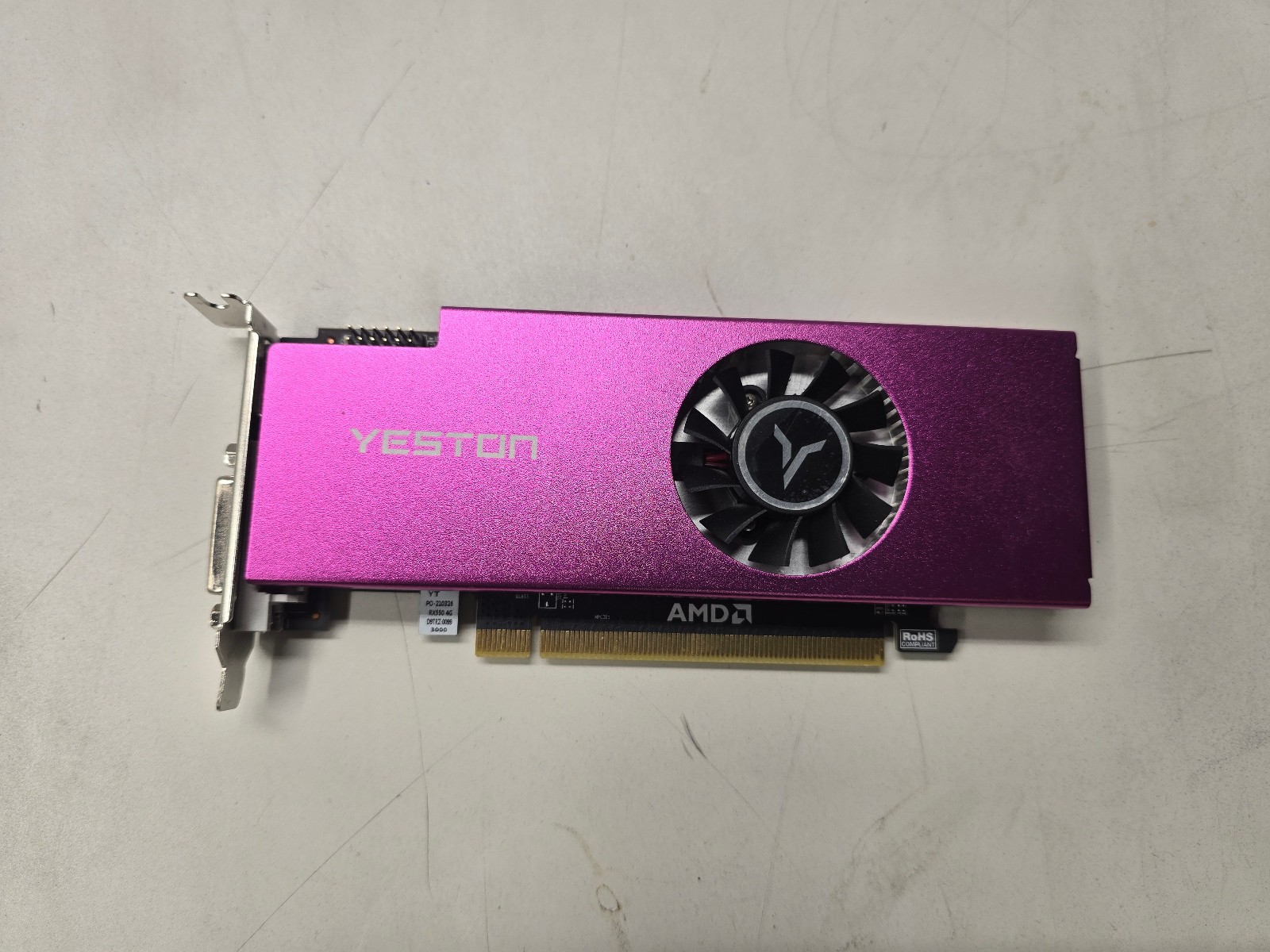 Yeston RX550 4GB GDDR5 Low Profile GPU