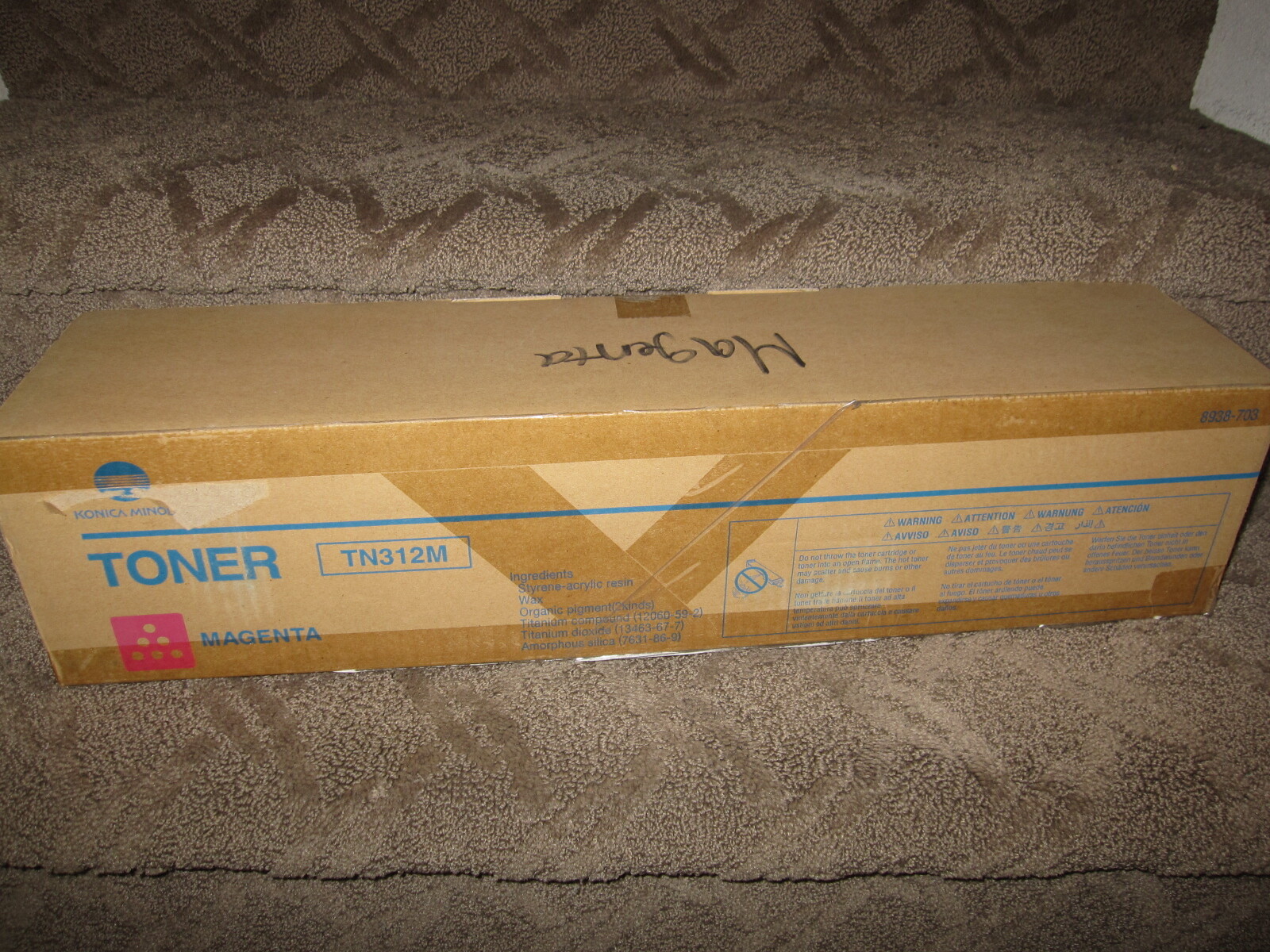 Konica Minolta TN312M Magenta Toner Cartridge OEM Genuine TN 31M 8938-703