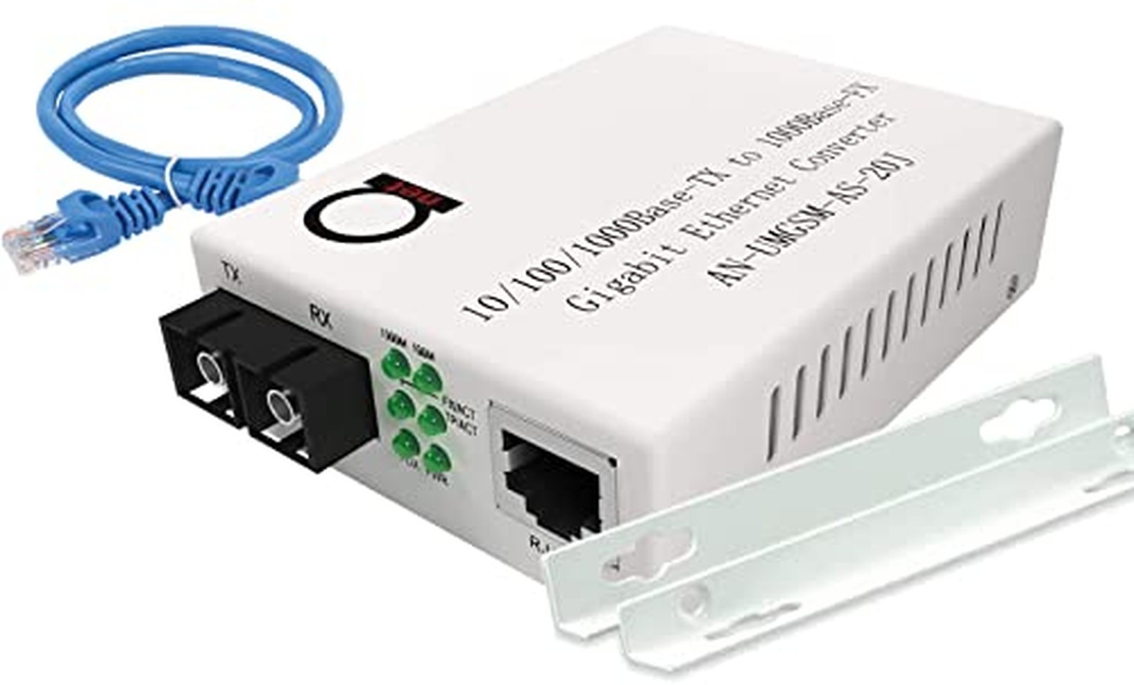 Single Mode SC Gigabit Fiber Media Converter to Ethernet RJ45, 20km/12.43mi