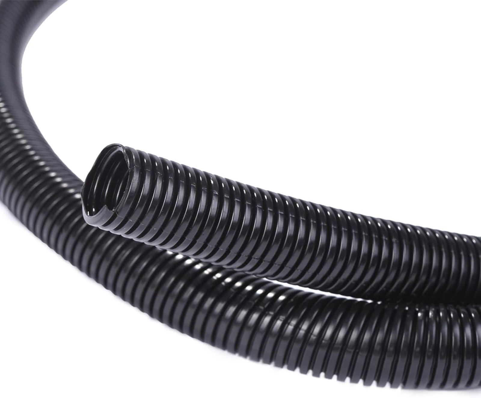 25ft - 1/4 inch Split Wire Loom Tubing - Black
