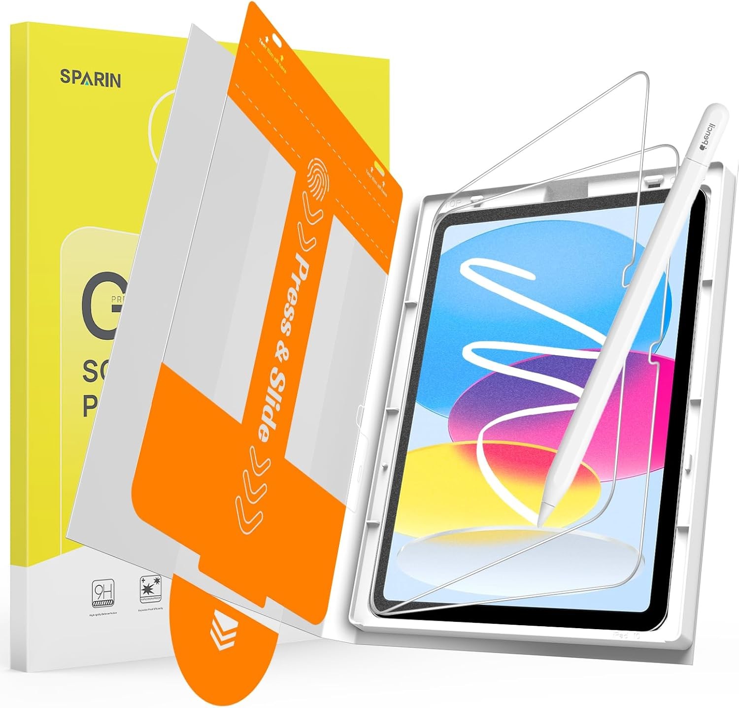 2 Pcs Paper Screen Protector for iPad 10th Gen, Matte Anti-Glare, Apple Pencil S