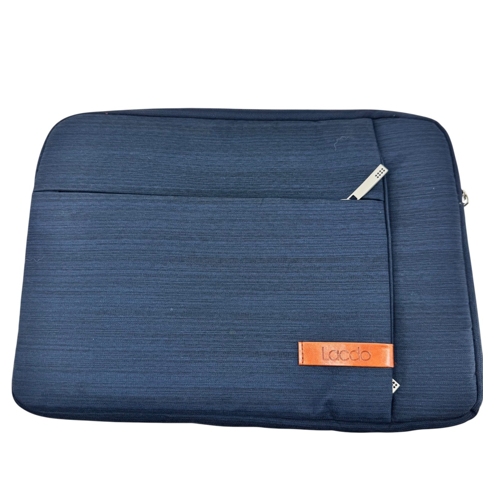 Lacdo Navy Blue Laptop Sleeve Case Padded Pouch Bag for Notebook Computer