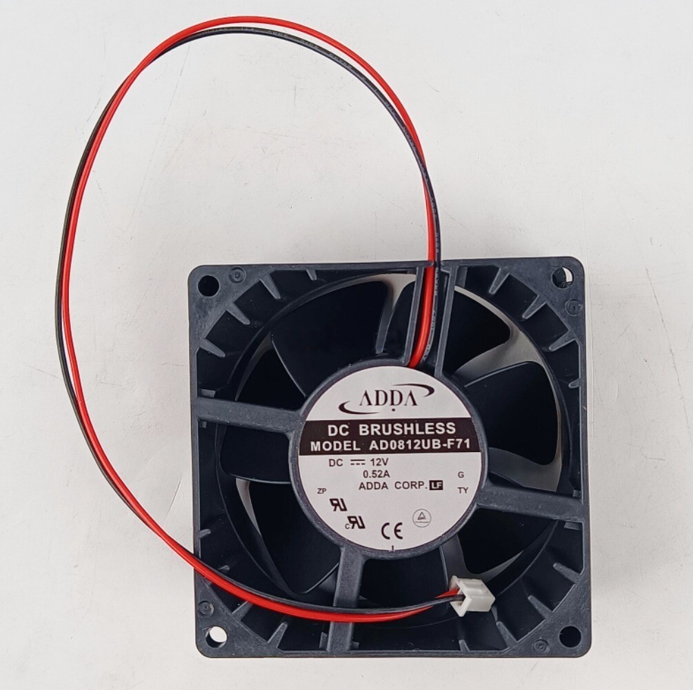 1PCS New ADDA AD0812UB-F71 8038 12V 0.52A cooling fan