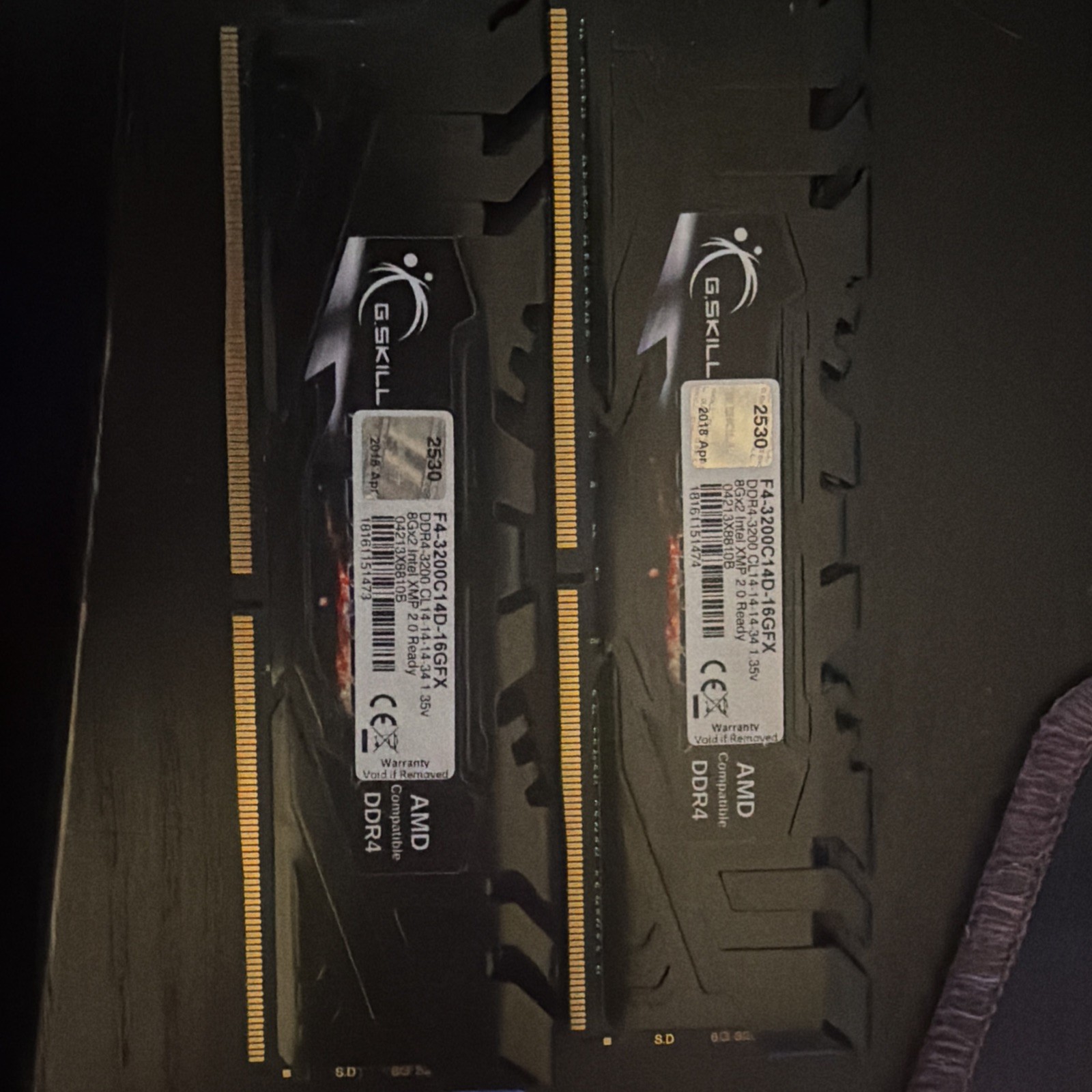 G.Skill Flare X Series F4-3200C14D-16GFX 16GB Memory