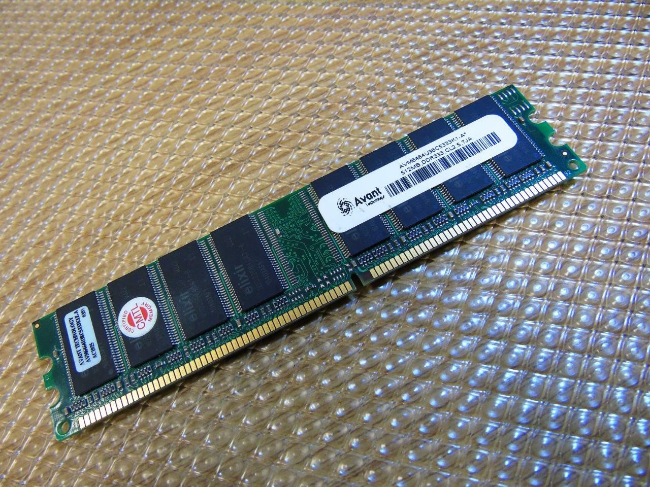 Avant AVM6464U38C5333K1-A DDR SDRAM DIMM Desktop Memory Module 512MB  333Mhz