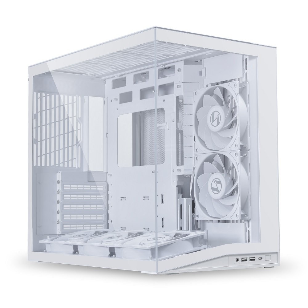 LIAN LI O11D MINI V2 Flow O11DMIV2FW Compact ATX Mid-Tower Airflow Case White