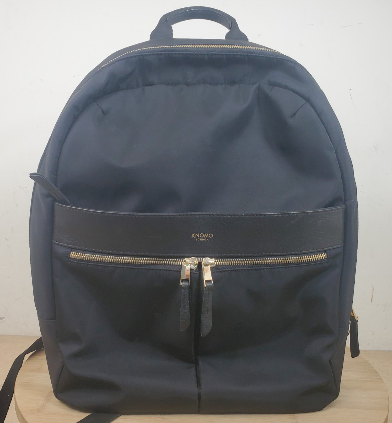 Knomo London Beauchamp Black & Red Laptop Backpack
