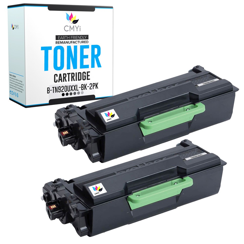 2-Pack Compatible CMYi TN920UXXL Black Toner Cartridge fits Brother HL-L6210DW