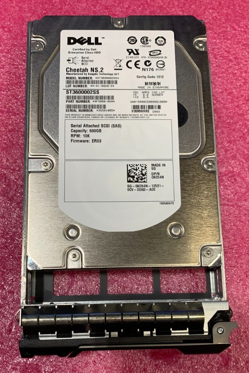 Dell Cheetah NS.2 600GB SAS 10K RPM HDD - New