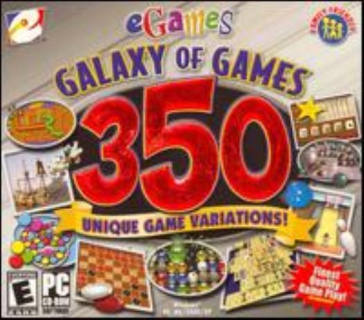 Galaxy of Games 350 PC CD solitaire, chess, racing, puzzle, card, space, arcade