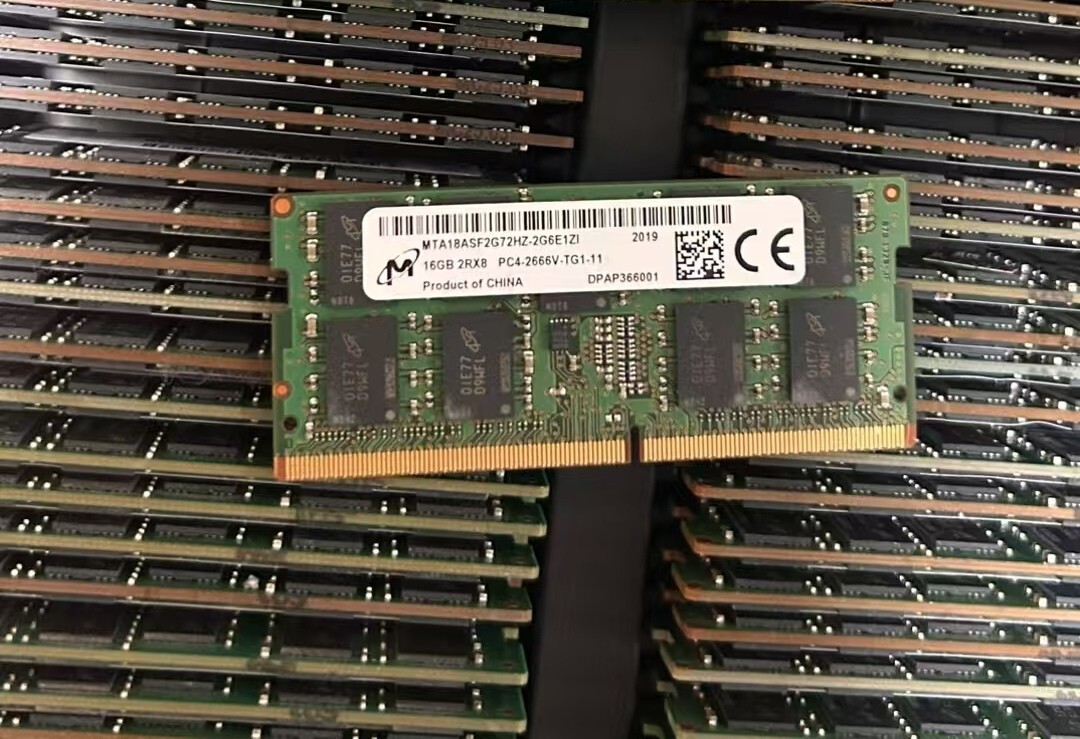 MT Micron 16GB DDR4 2666 Laptop ECC SODIMM RAM 2Rx8 PC4-2666V-TG1 260pin