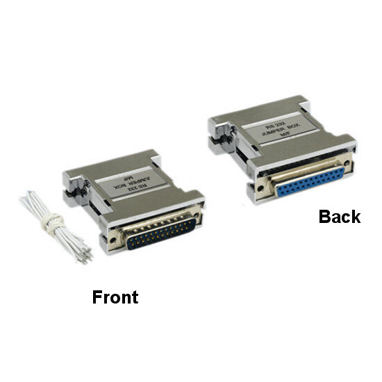 LOT10 DB25 Male to Female Jumper Box Diagnose/Testing RS232 Parallel Port/Device