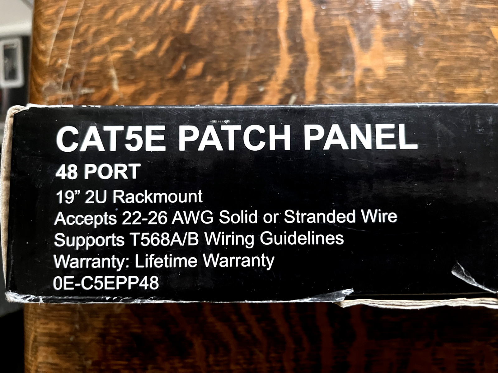 0E-C5EPP48 I New ADI Pro W Box CAT 5E 48 Port IDC Terminal Block Patch Panel