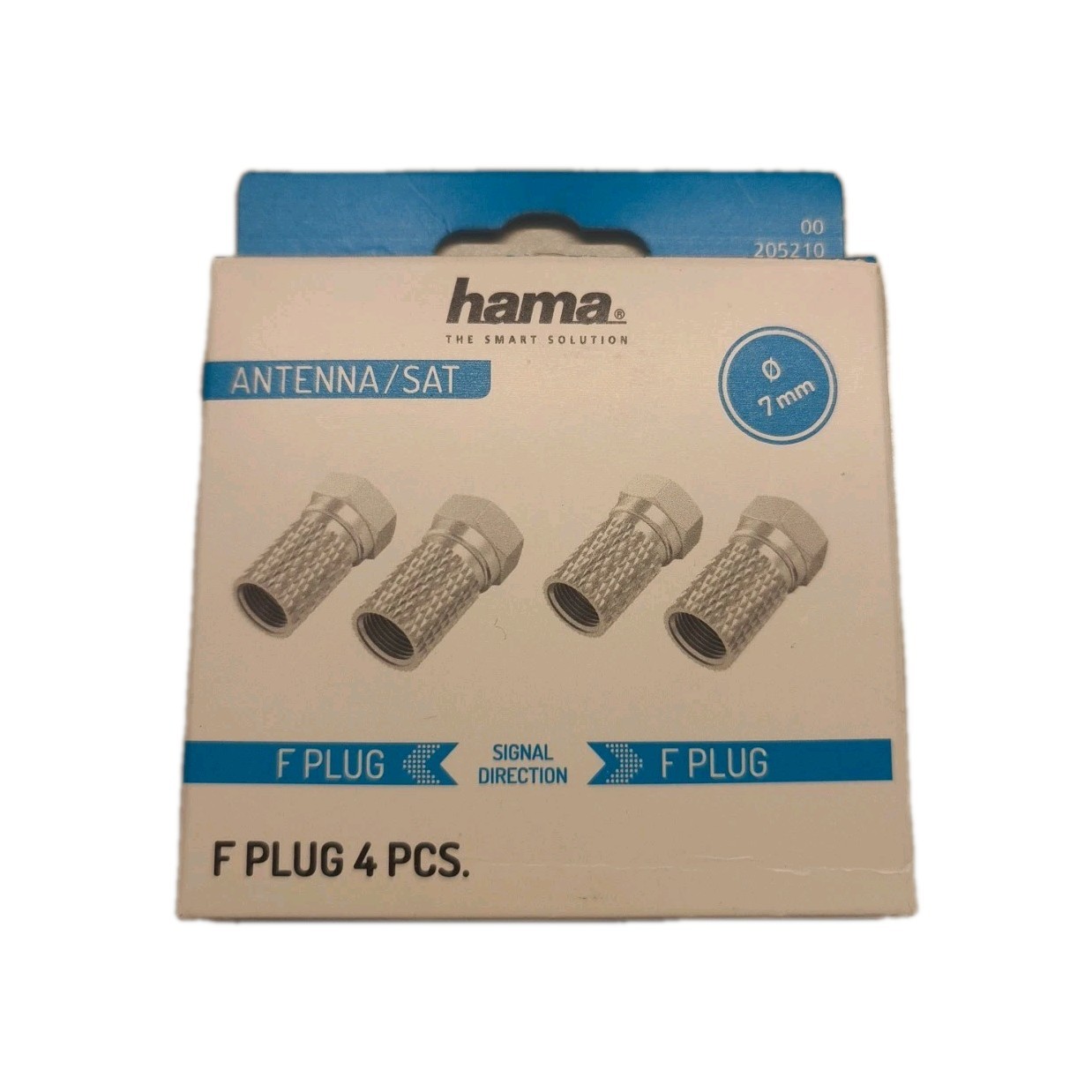 Hama F connector 205210 antenna accessories 7 mm screwable 4 pieces replacement part