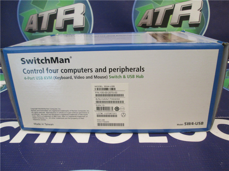 Raritan SwitchMan SW4 USB KVM Switch 4 Port VGA Audio Hub New in Box