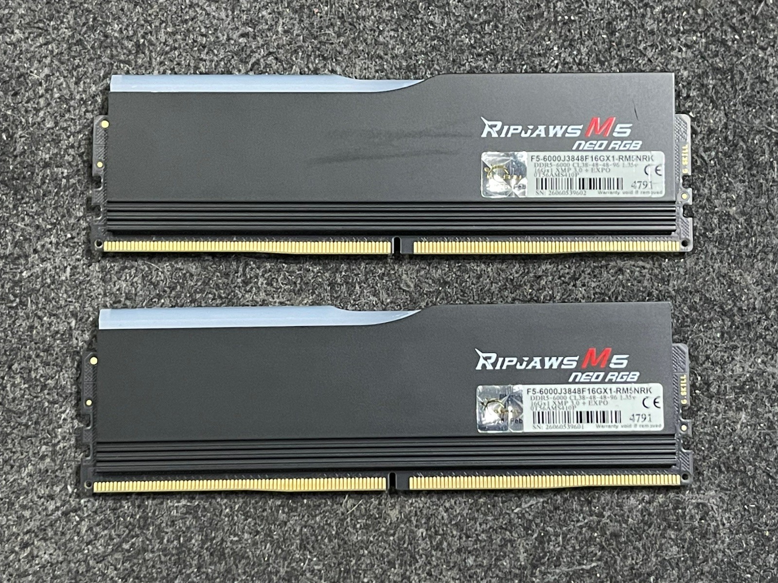 G.Skill Ripjaws M5 Neo RGB 32GB 2x16GB DDR5 6000MHz F5-6000J3848F16GX1-RM5NRK