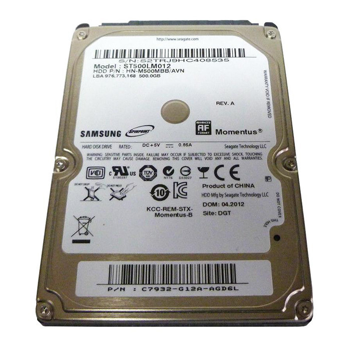 (NEW) SAMSUNG 500GB 2.5" SATA 5400RPM LAPTOP PC HDD HARD DRIVE ST500LM012