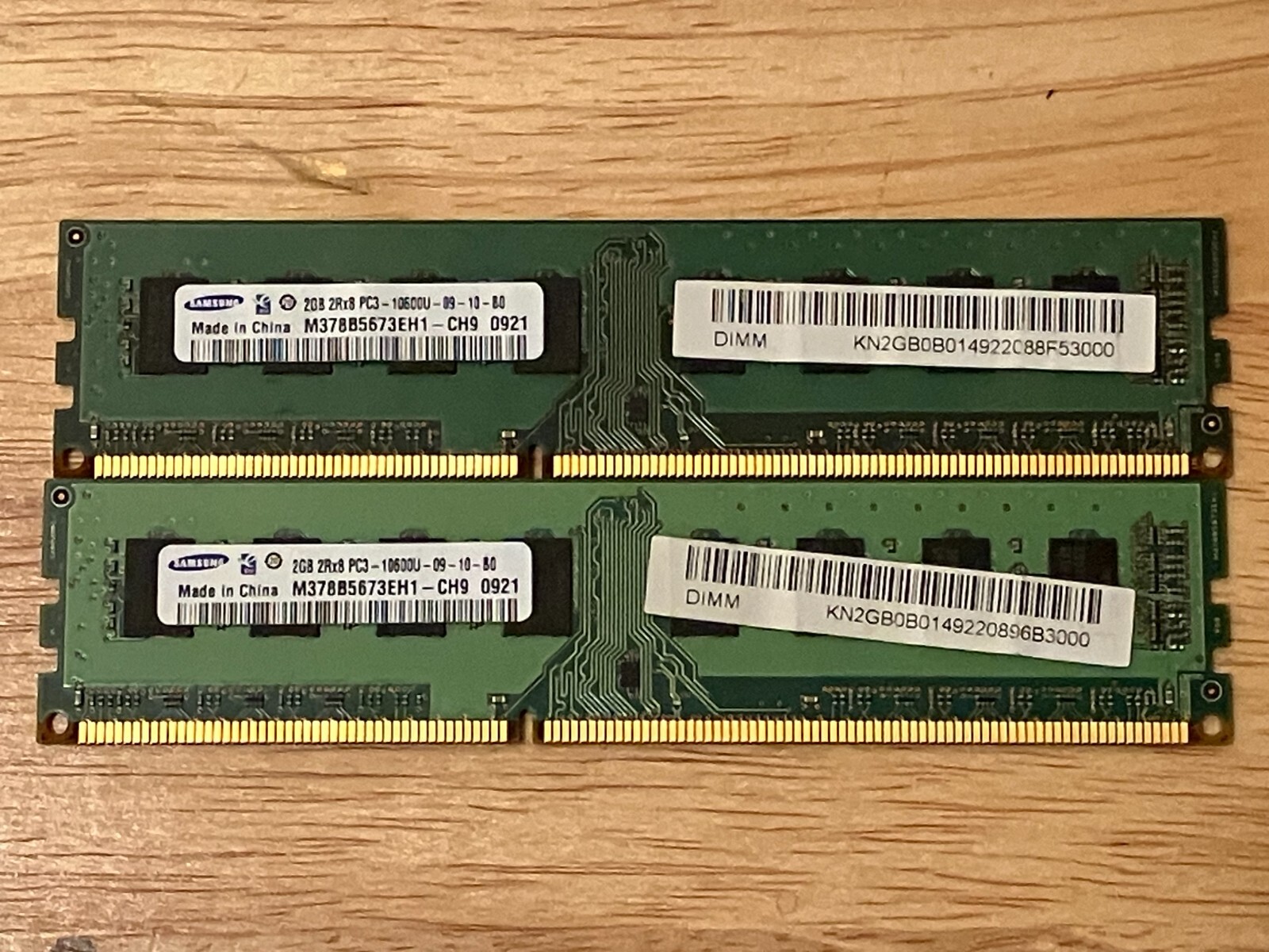 Gently Used Samsung 4GB Memory Kit, PC3L-10600U Ram