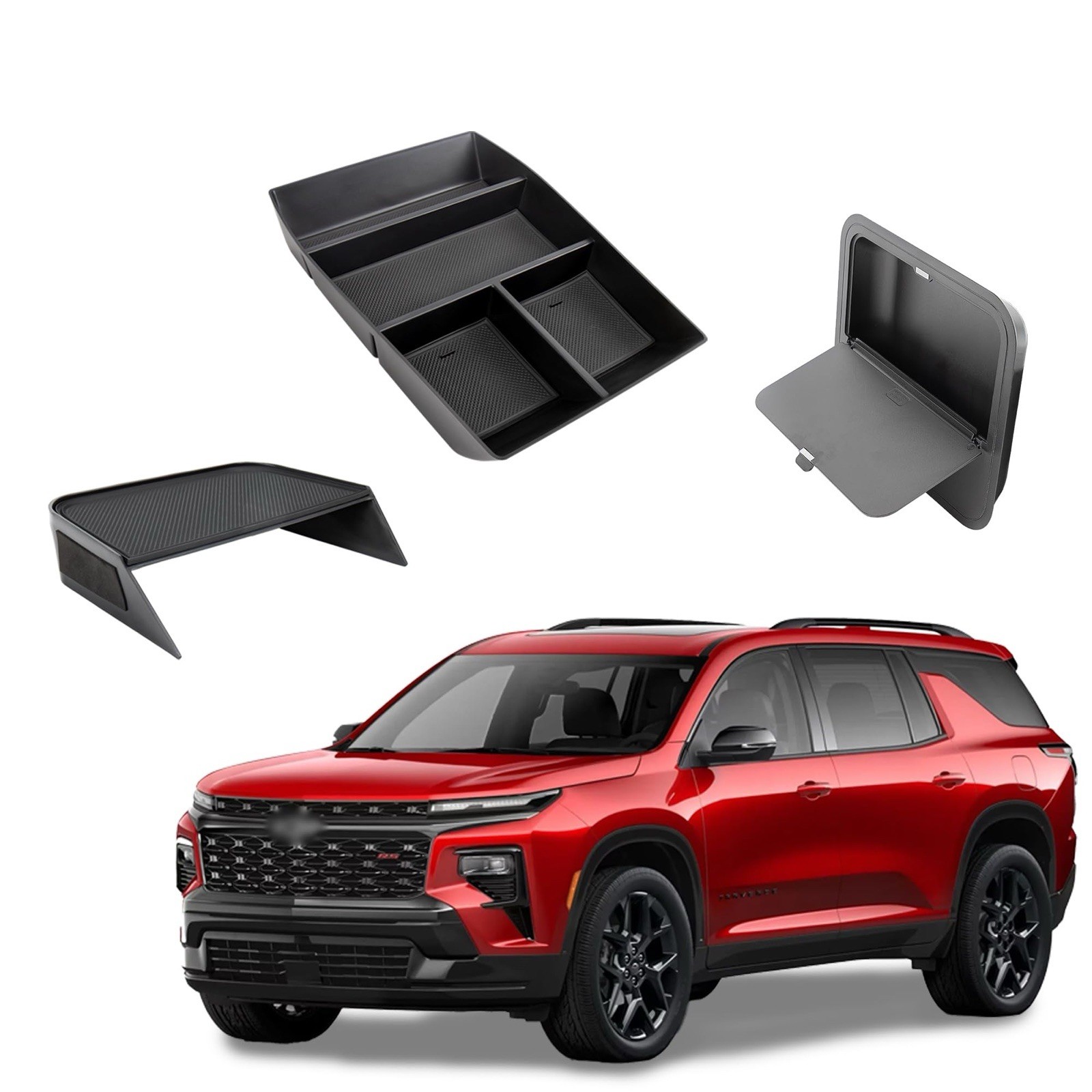 Sinminou Center Console Organizer Compatible with 2024-2026 Chevy Traverse Ac...