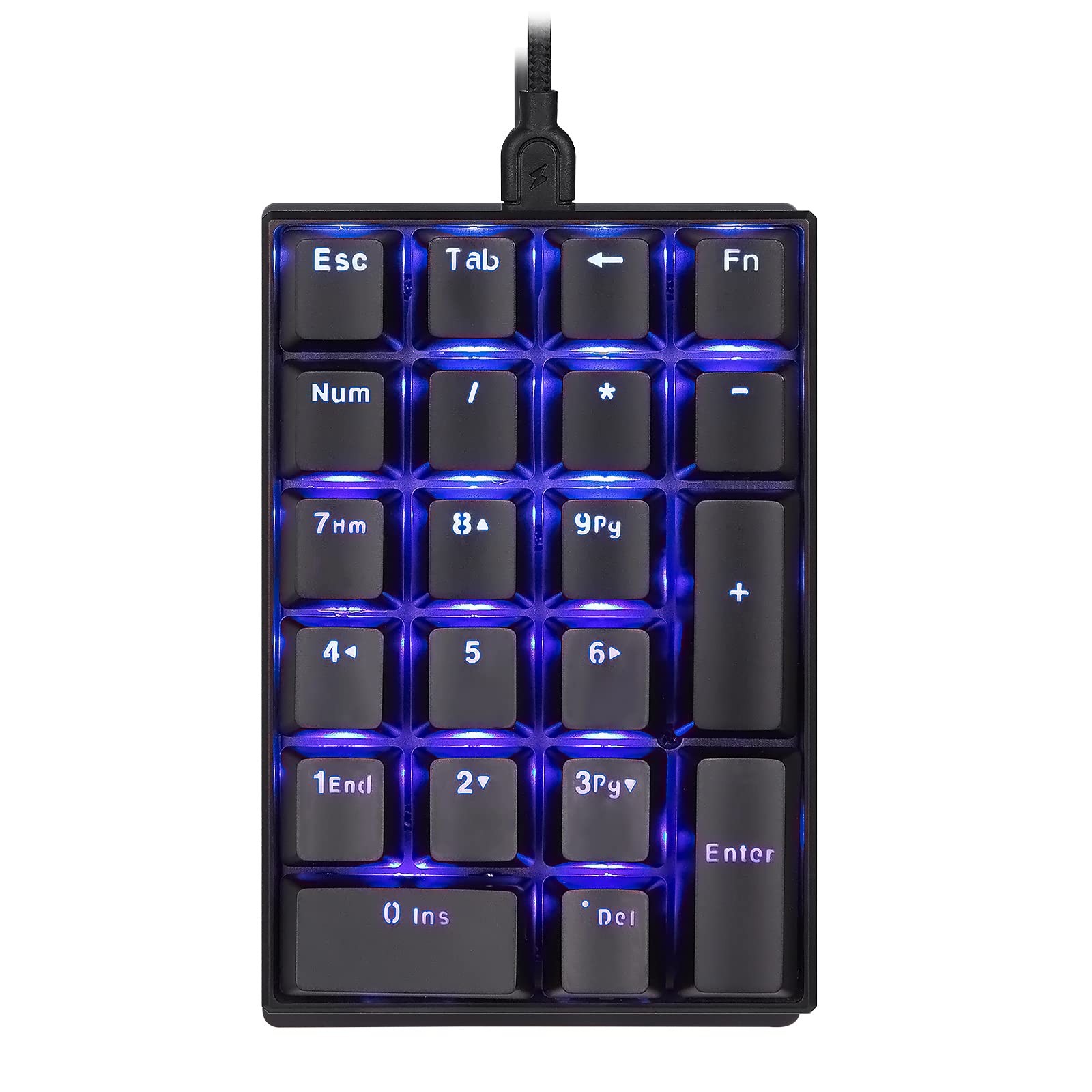 MOTOSPEED K23 Mechanical Numeric Keypad Blue Switch Wired 21 Keys Mini Numpad...