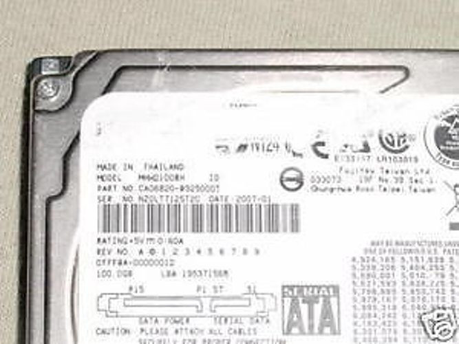 Fujitsu MHW2100BH (CA06820-B325000T) 00000012 100gb 2.5" Sata Hard Drive
