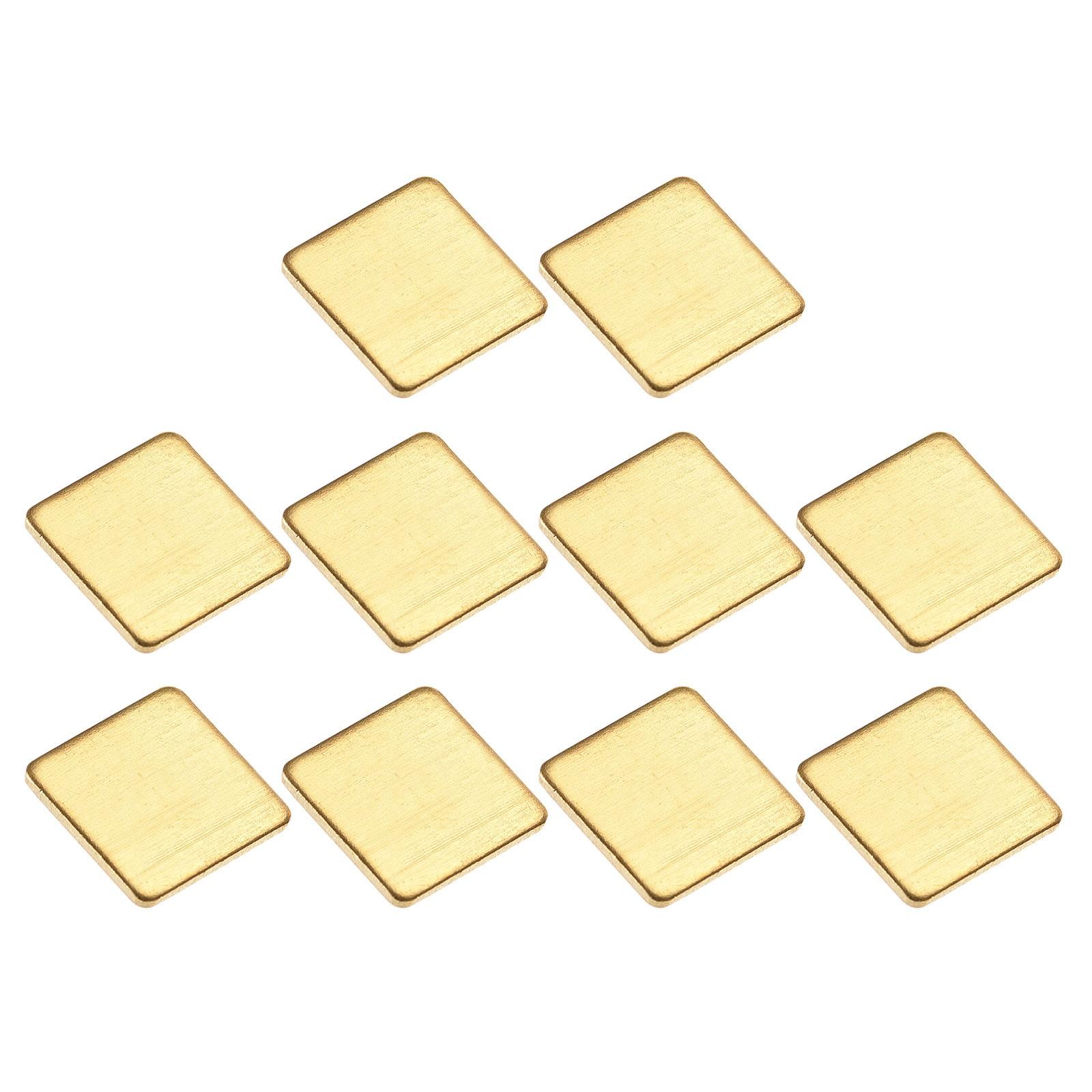 10 Pack 12x12x1mm IC Chip Heatsink Copper Pad Thermal Kit Cooler Shim for Laptop