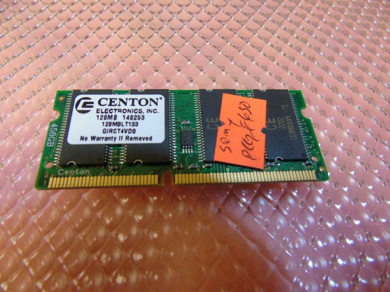 Genuine Sony Vaio PCG-F630  Laptop Centon 128MBLT133 128MB Memory RAM  PC133Mhz