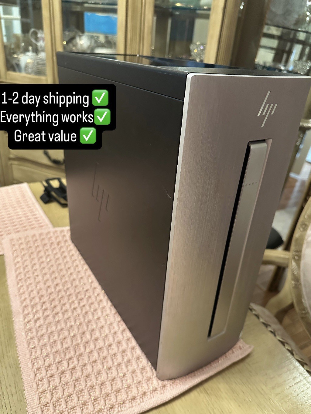 HP ENVY 750-537cb Desktop Intel Core i7-7700 12GB 1TB + 128GB