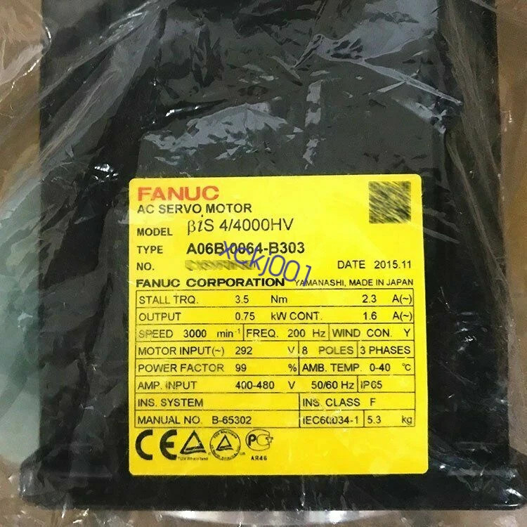 Fanuc A06B-0064-B303 One New Servo Motor In Box Expedited Shipping DHL/FedEx
