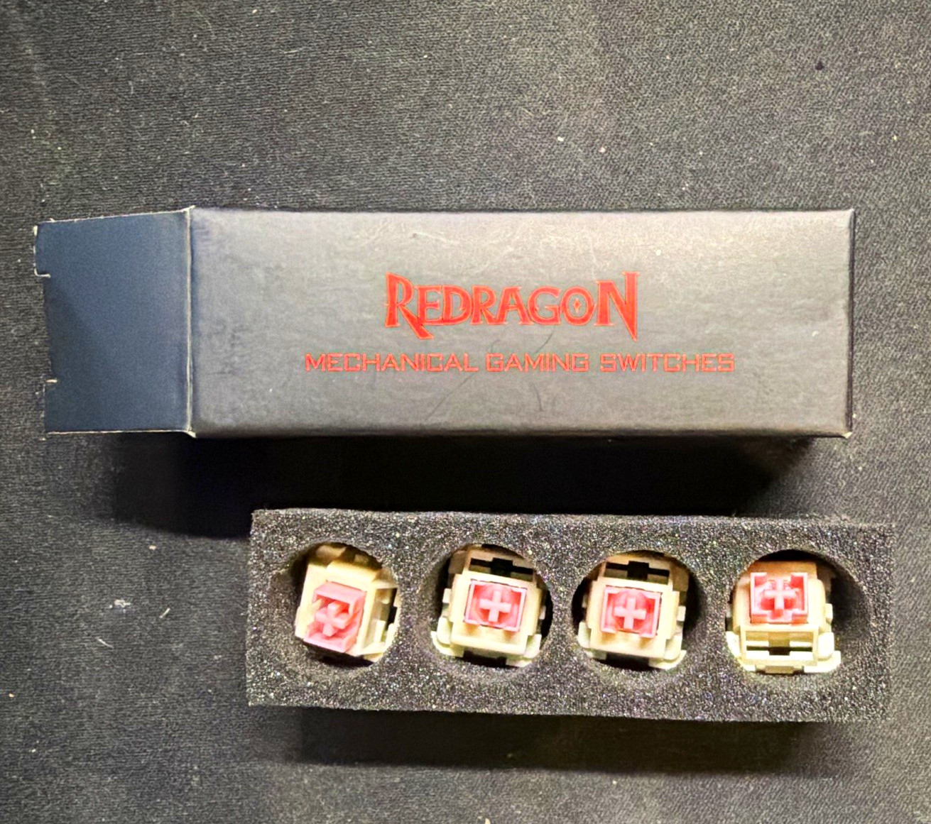 Redragon Mechanical Gaming Keyboard Switches White/Pink Replacement Switches