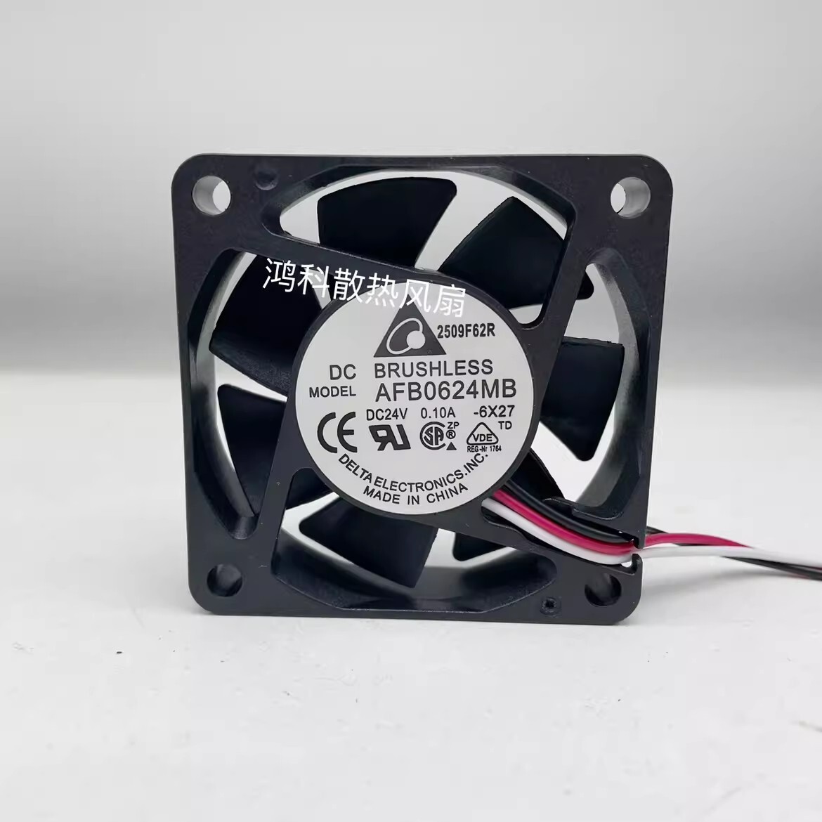 Delta AFB0624MB DC24V 0.10A 60*60*15MM 3-Wire Cooling Fan
