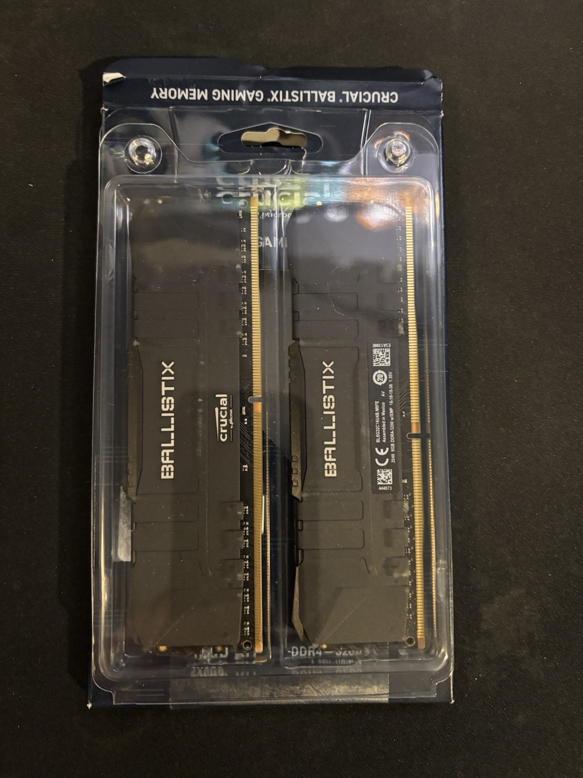 Crucial Ballistix 16GB (2x8GB) DDR4-3200 Desktop RAM BL2K8G32C16U4B